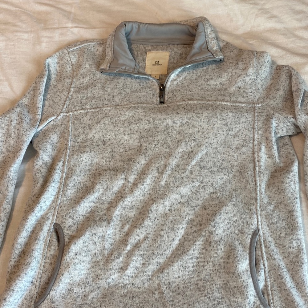 Gray cozy womens pullover/jacket